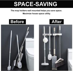 img 2 attached to Conveniently Mounted Toilet and Broom Organizer with Drilling-free Adhesive