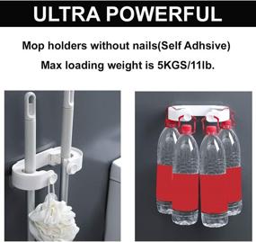 img 1 attached to Conveniently Mounted Toilet and Broom Organizer with Drilling-free Adhesive