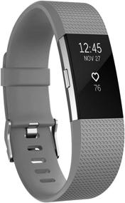 img 4 attached to AK Fitbit Charge 2 Браслет: Стильный аксессуар для браслета Fitbit Charge 2, большой/маленький (Без трекера)