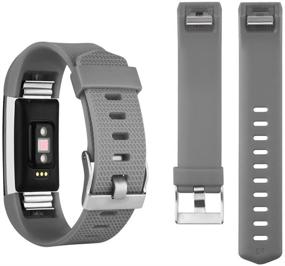 img 3 attached to AK Fitbit Charge 2 Браслет: Стильный аксессуар для браслета Fitbit Charge 2, большой/маленький (Без трекера)