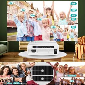 img 1 attached to 🎥 Cutting-Edge 5G WiFi 4K Projector: Enhanced 8500 Lumens, Full HD, Wireless Mirroring, and More with Bonus 120" Projector Screen