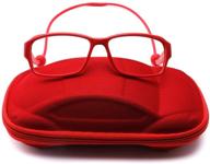 👓 blue light blocking glasses for kids - girls/boys age 7-12, anti blue light glasses, fake glasses with red frames logo