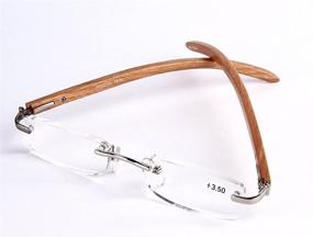 img 2 attached to SOOLALA Rimless Magnifying Reading Glasses