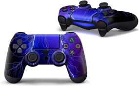 img 1 attached to 🎮 PS4 Controller Skin Sticker Set - 3pcs Full Body Vinyl Decal Cover for Playstation 4 Controller (#2)