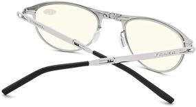 img 1 attached to FONEX Folding Reading Glasses Silver Men's Accessories