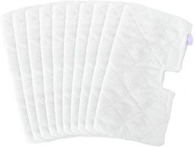 img 4 attached to 🧼 Fushing 10Pcs Steam Mop Pads: Washable Microfiber Replacement for Shark Steam Pocket Mops - S3500 Series and More