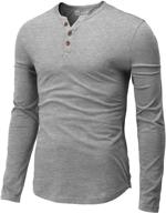 👕 stylish and comfortable: h2h casual henley t shirt cmttl139 - the perfect blend of fashion and relaxation logo