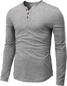 img 4 attached to 👕 Stylish and Comfortable: H2H Casual Henley T Shirt CMTTL139 - The Perfect Blend of Fashion and Relaxation