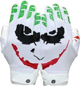 img 1 attached to Repster Football Gloves: Skin Tight Tacky Grip for Enhanced Performance - Adult Sizes