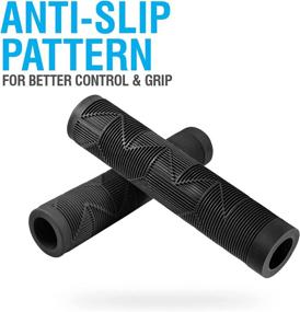 img 2 attached to 🚲 Marque MTB BMX Scooter Grips - Flangeless Handlebar Bicycle Grips: Non-Slip 140MM for BMX, MTB, Scooters