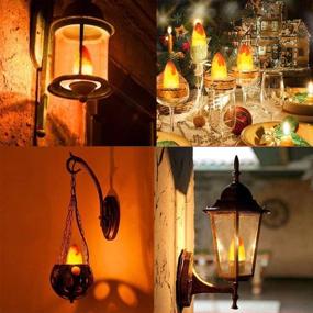 img 2 attached to 🕯️ LEDERA Flickering Emulation Candelabra: Exquisite Decorative Lighting for Ambiance