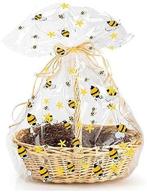 must-have cakesupplyshop exclusive: 5pack bumblebee large (25inchx 30inch) bee cello gift basket wrapping bags for stunning packaging logo