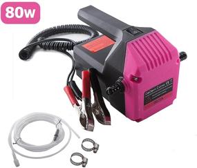 img 4 attached to Cocoyes Colinea 12V 80W Marine Oil Change Pump Extractor - Electric Oil Pump for Car, Ship, Truck, Motorcycle (Pink) - Optimal Choice for Oil Changes