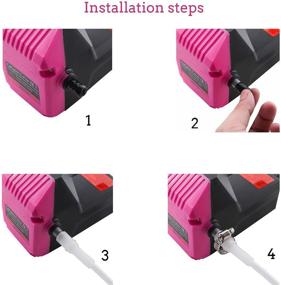 img 3 attached to Cocoyes Colinea 12V 80W Marine Oil Change Pump Extractor - Electric Oil Pump for Car, Ship, Truck, Motorcycle (Pink) - Optimal Choice for Oil Changes