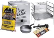 🔥 enhance outdoor cooking with the compact smokehouse products mini chief wood smoker and chrome grill racks логотип