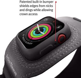 img 2 attached to Enhanced Grey ActionSleeve 2 Armband for Apple Watch 44mm – Optimize Your Wrist-Free Experience during Sports and Activities