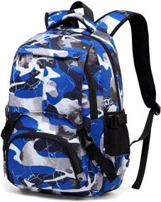 img 4 attached to Stylish and Durable 🎒 BLUEFAIRY Camouflage Elementary Lightweight Backpacks