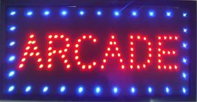 img 1 attached to 🎮 Brilliant LED Arcade Sign for Captivating Gaming Atmosphere