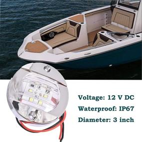 img 3 attached to Munirater Navigation 6 2835 SMD Transom Waterproof