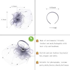 img 1 attached to Фелизхаус фасцинаторы - головной убор для женщин на особые случаи в Кентукки. Аксессуары