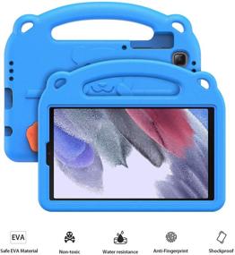 img 2 attached to 📱 DUX DUCIS Lightweight Shockproof Case for Samsung Galaxy Tab A7 Lite (SM-T220 / SM-T225), Kid-Proof Full Protection Cover with Handle, Kickstands & Shoulder Strap, Blue