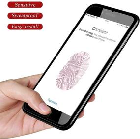 img 4 attached to 🔵 4-Pack OWIKAR стикер для кнопки "Домой" - кнопка Touch ID (поддерживает систему идентификации по отпечатку пальца Touch ID) для iPhone 8/7/6S/6/5S/SE, iPad Mini 3, iPad Air 2