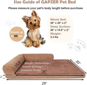 img 3 attached to 🐶 GAPZER Ortho Memory Foam Dog Bed – Ideal Pet Mat for Comfortable Sleep