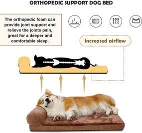 img 2 attached to 🐶 GAPZER Ortho Memory Foam Dog Bed – Ideal Pet Mat for Comfortable Sleep