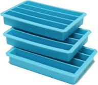 🧊 webake silicone ice cube trays - 12 cavity mold for water bottles, long ice cube sticks - easy release for bottled beverage, soda, sport drinks, burritos egg - pack of 3 logo