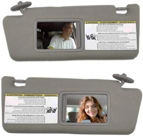 img 4 attached to 🌞 High-Quality Sun Visor Assembly for Toyota Tacoma 2005-2012 (Gray, 2-Pack, Left & Right Side, No Light)