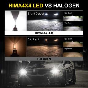 img 1 attached to 🔆 HIMA4X4 H11 H9 H8 LED Headlight Bulbs 60W 8000LM 6500k Fanless H11 Headlight Replacement Conversion Kit Xenon White, Pack of 2 - Enhanced SEO