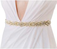 💎 sweetv crystal rhinestone bridal belt sash - elegant wedding dress belt applique for bridesmaid and gown logo