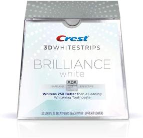 img 1 attached to 🦷 Crest 3D Whitestrips Brilliance White - 32 Strips, 16 Treatments (Upper/Lower)