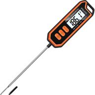 🌡️ polevi waterproof digital meat thermometer – instant read food thermometer with 5.3 inches long probe, backlight, magnet and calibration – ideal for outdoor cooking, grilling, bbq, deep frying logo