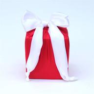 🎁 effortless eco-friendly gift wrapping solution: reusable wrap for holiday presents in classic red logo