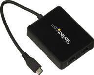 🔌 startech.com usb-c to dual gigabit ethernet adapter with usb 3.0 (type-a) port - fast data transfer, type-c gigabit network adapter (us1gc301au2r) logo