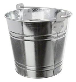 img 4 attached to 🪣 American Metalcraft PTUB87 Galvanized Steel Pail with Handle - 1.16-Gallon Capacity, 8" Diameter - Silver