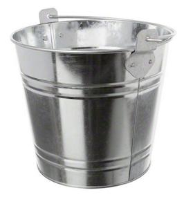 img 2 attached to 🪣 American Metalcraft PTUB87 Galvanized Steel Pail with Handle - 1.16-Gallon Capacity, 8" Diameter - Silver