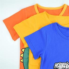 img 2 attached to 👕 ZukoCert Toddler Boys 3-Pack Cotton Crewneck T-Shirts: Comfortable and Versatile Tops for Everyday Wear