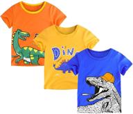 👕 zukocert toddler boys 3-pack cotton crewneck t-shirts: comfortable and versatile tops for everyday wear logo