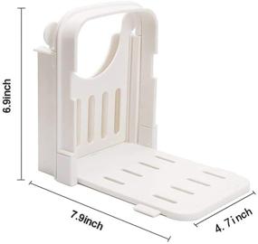 img 3 attached to 🍞 Adjustable ZERIRA Bread Slicer - Toast Slicer, Cutting Guide for Homemade Sandwich Bread and Bagels - Folding Handed Bread Machine Bread Maker (Style 1)