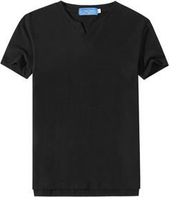 img 4 attached to 👕 Colen Cosmo Big Boys V Neck T-Shirts: Casual Cotton Short Sleeve Shirts for Kids