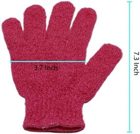 img 3 attached to 🧤 14 Pairs Double Sided Exfoliating Gloves: Ultimate Skin Care Mitts for Shower, Spa, Massage, and Body Scrubs