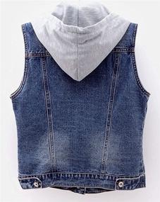 img 3 attached to Womens Distressed Sleeveless Detachable Hoodie Women's Clothing