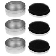 ronrons makeup brush cleaner sponge set: quick color removal and travel-friendly solution for dry cleaning eye shadow and blush brushes - 3 boxes included logo