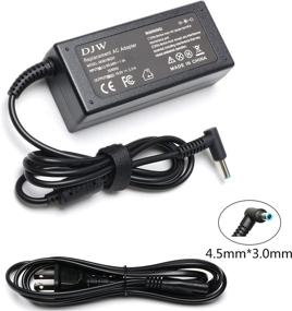 img 4 attached to DJW 19.5V 2.31A 45W Ac Adapter & Power Cord for HP Pavilion, Stream, EliteBook, Touchsmart, Spectre - Fast Charging and Reliable Supply