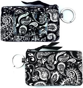 img 2 attached to 💼 Dongganga Women's Wallet with Lanyard - Bifold Zipper Case Wallet Set (Black-R) - Enhanced SEO