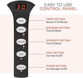 img 1 attached to 🦶 Heated Shiatsu Foot Massager Machine - Effective Pain Relief, Plantar Fasciitis and Neuropathy Relief, Improved Blood Circulation, Under Desk Foot Warmer for Home or Office