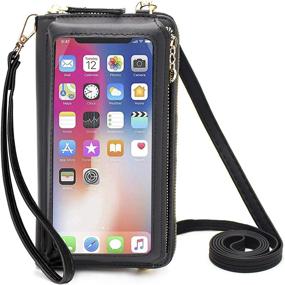img 4 attached to Crossbody Shoulder Cellphone Handbag B Black Women's Handbags & Wallets for Shoulder Bags