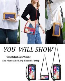 img 2 attached to Crossbody Shoulder Cellphone Handbag B Black Women's Handbags & Wallets for Shoulder Bags
